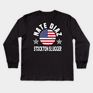 Nate Diaz Stockton Design Kids Long Sleeve T-Shirt